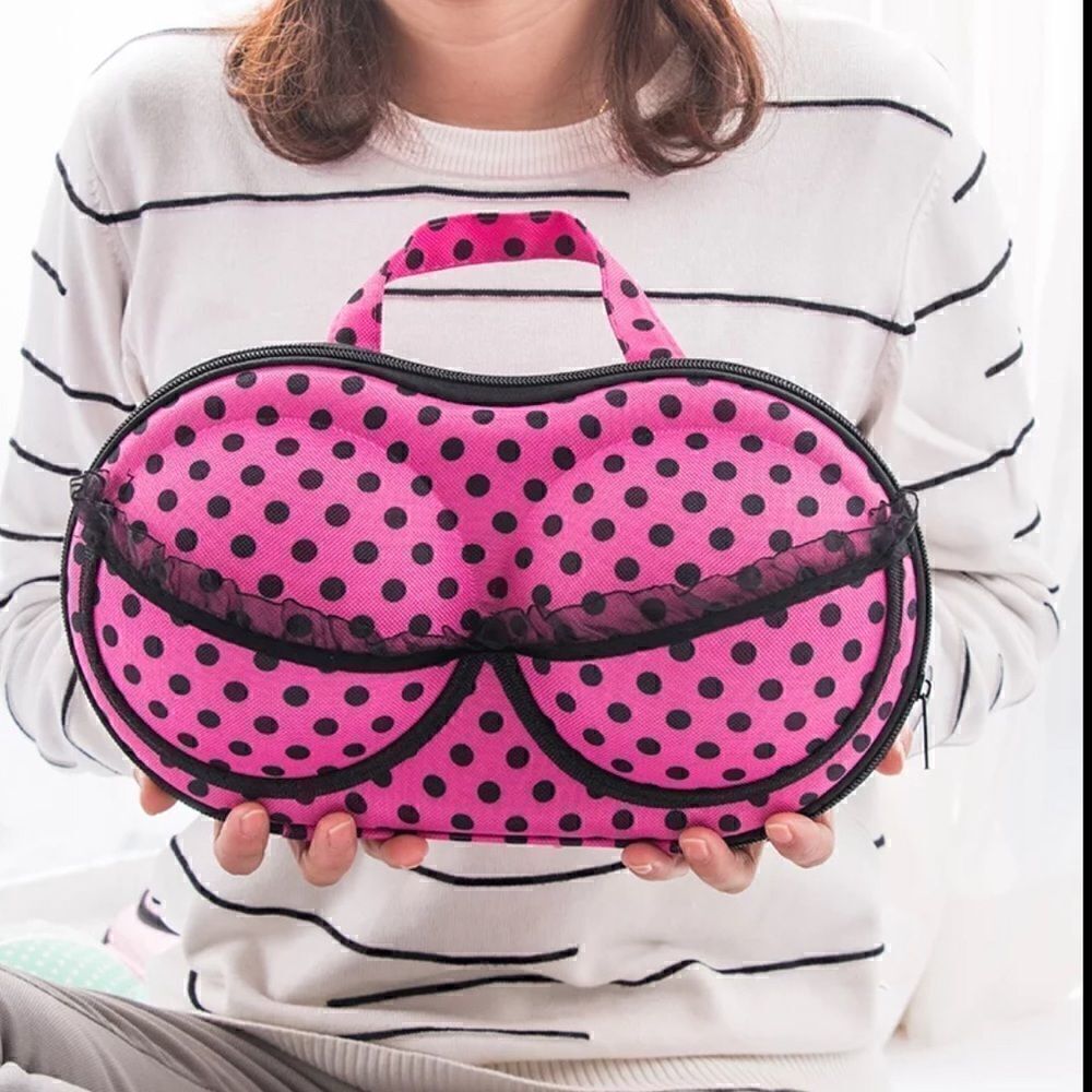 SUPER PRACTICAL PORTABLE TRAVEL STORAGE BRA BAG